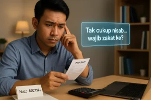 tak cukup nisab zakat perlu bayar