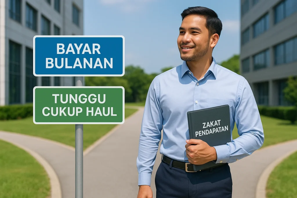 zakat pendapatan perlu cukup haul dulu