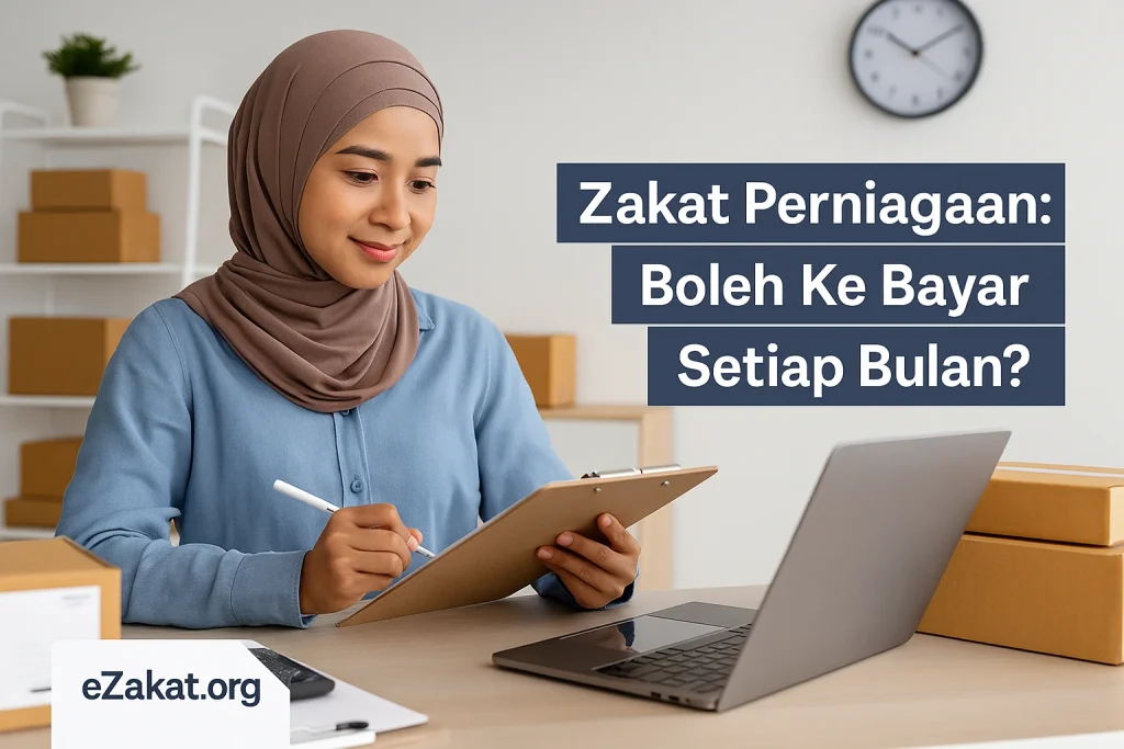 zakat perniagaan boleh ke bayar setiap bulan